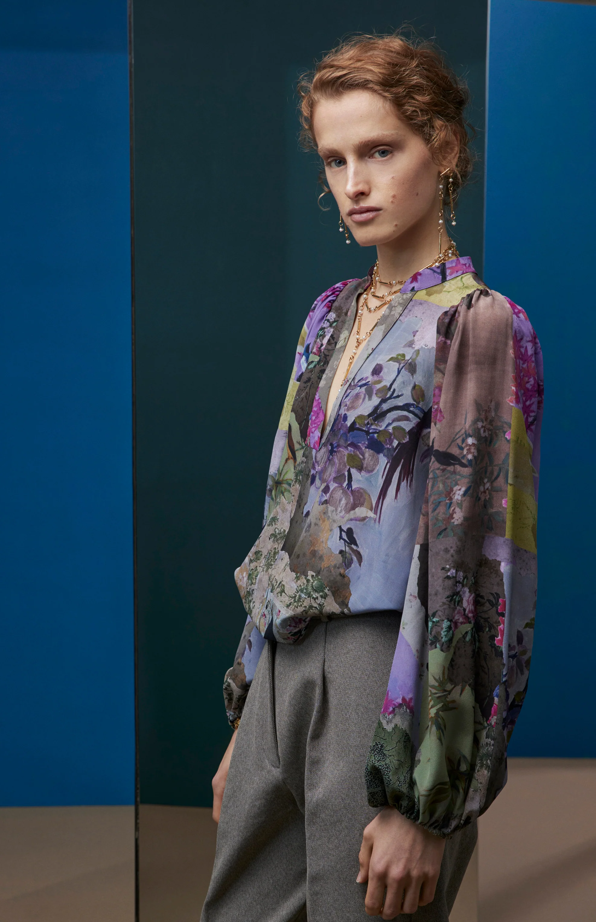 FW25-B011 Blusa étnica estampado “Papel pintado" - Image 3