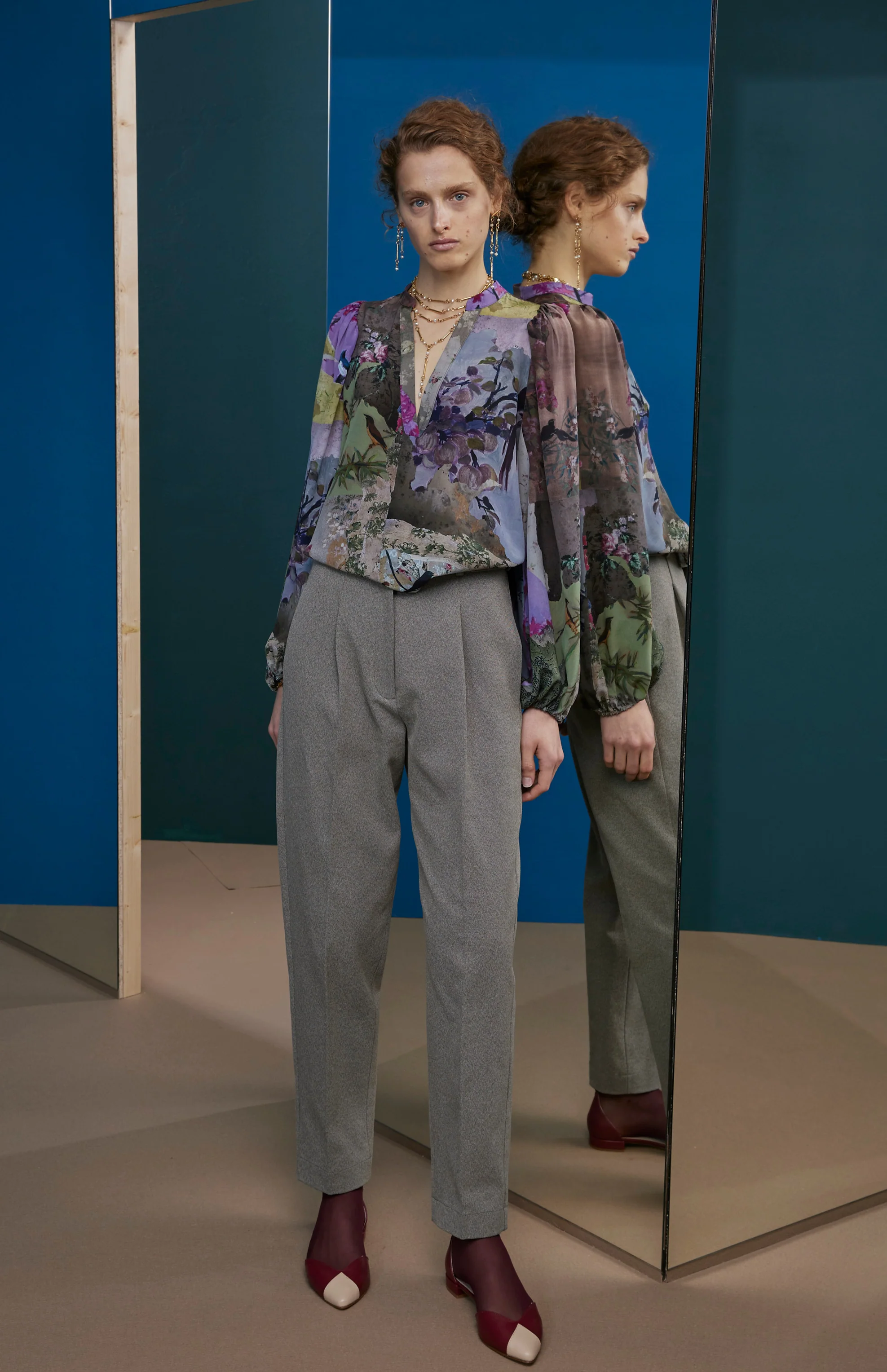 FW25-B011 Blusa étnica estampado “Papel pintado" - Image 4