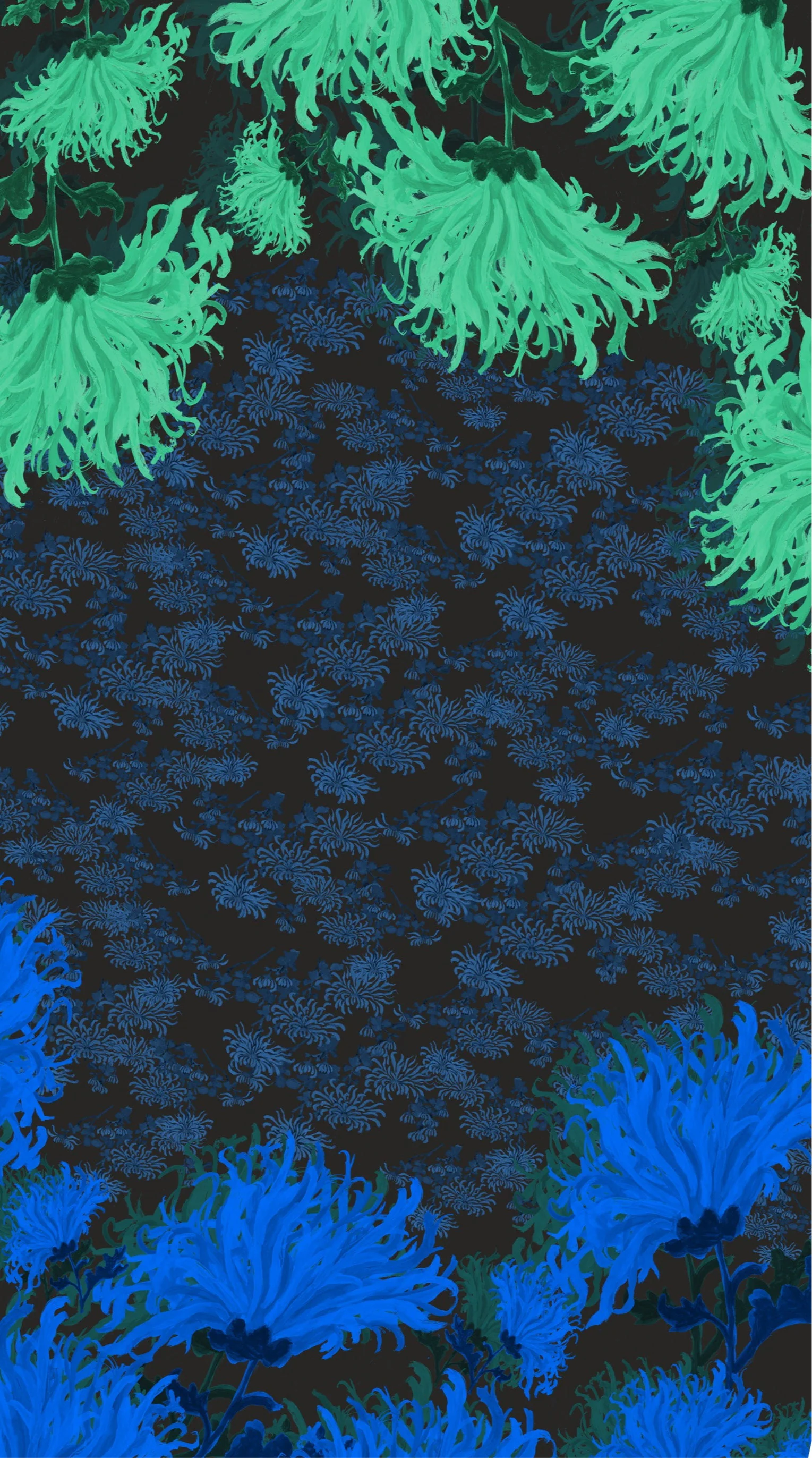 FW25-V019 Vestido kimono en seda estampado “Crisantemos“ - Image 6