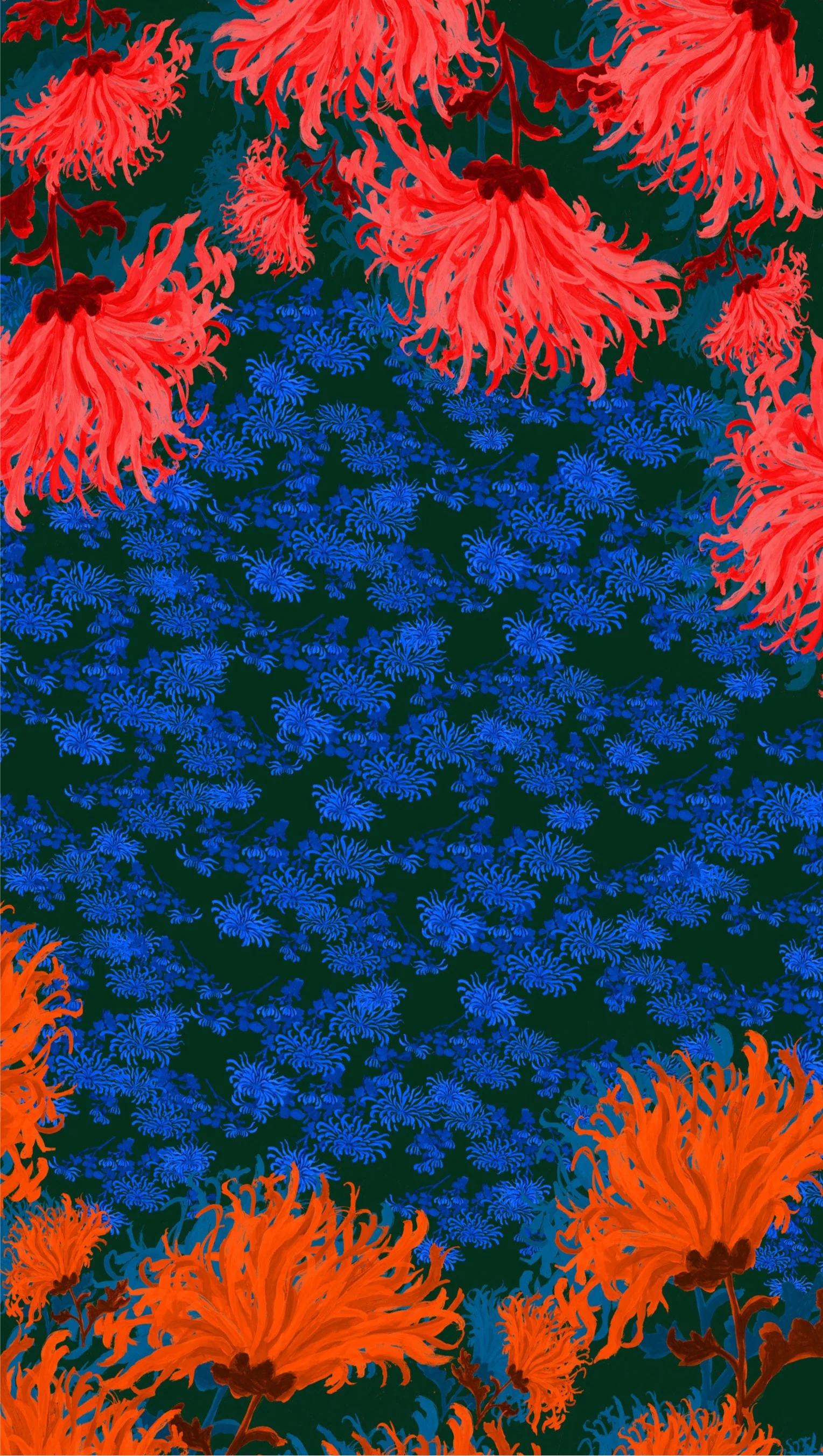 FW25-V019 Vestido kimono en seda estampado “Crisantemos“ - Image 5