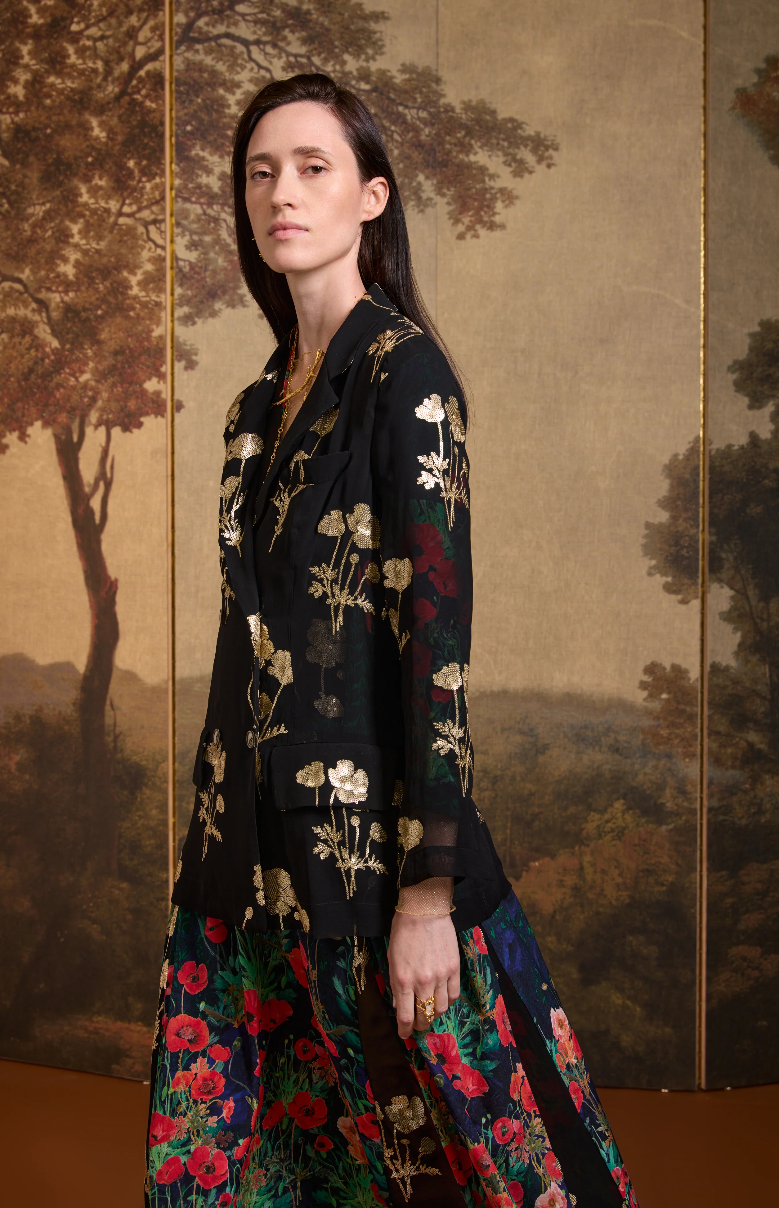 SS26-AM03 Americana bordada "Campo de amapolas" - Image 3