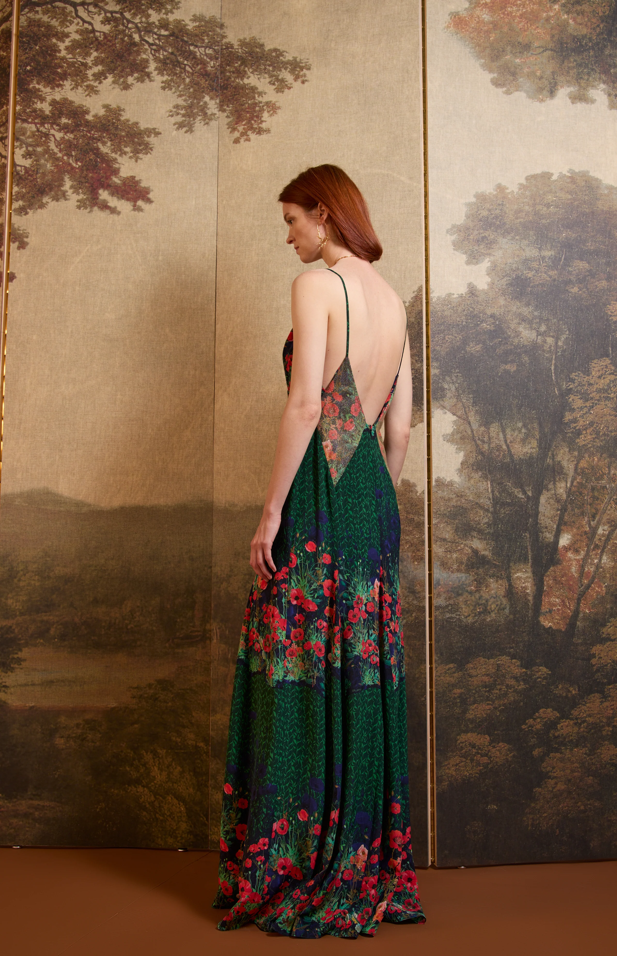 SS26-V010 Vestido tirantes estampado "Campo de amapolas" - Image 3