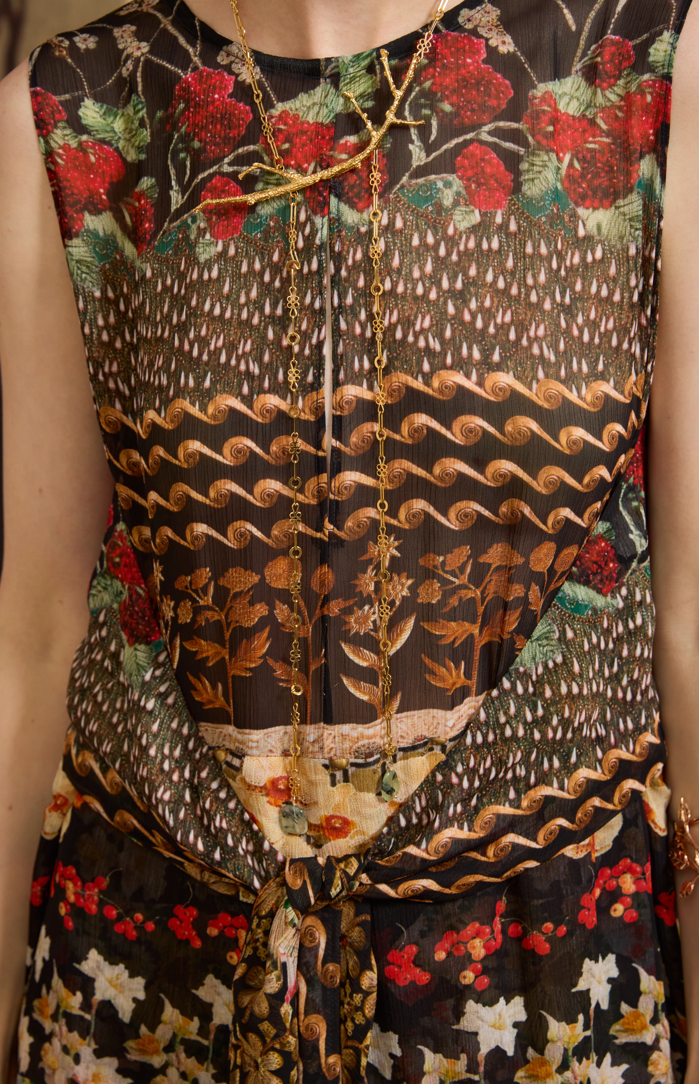 SS26-V015 Vestido estampado "Mosaicos Pompeya" - Image 4