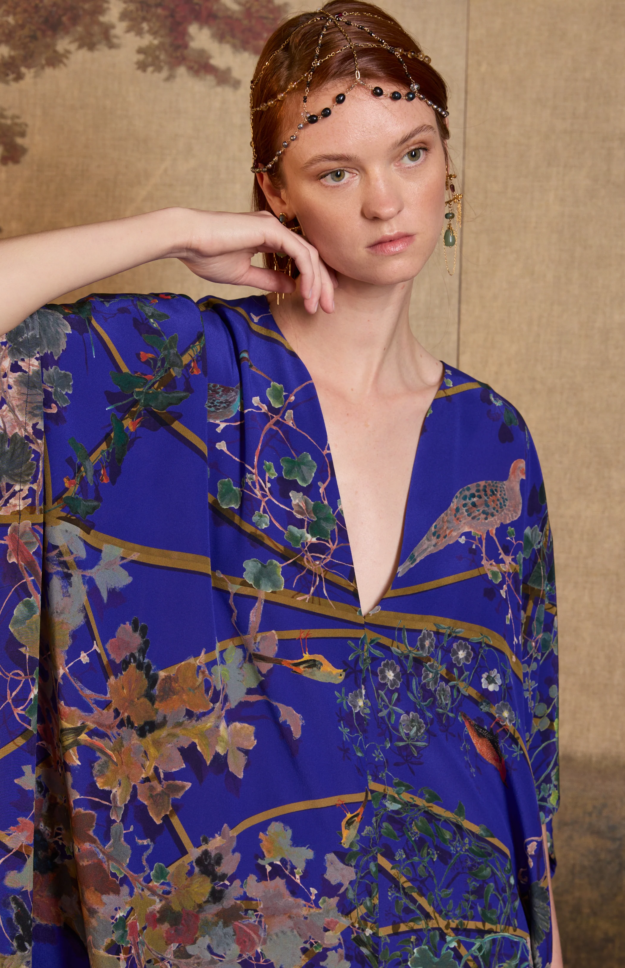 SS26-V022 Mono estampado "Pérgola y pájaros" - Image 4