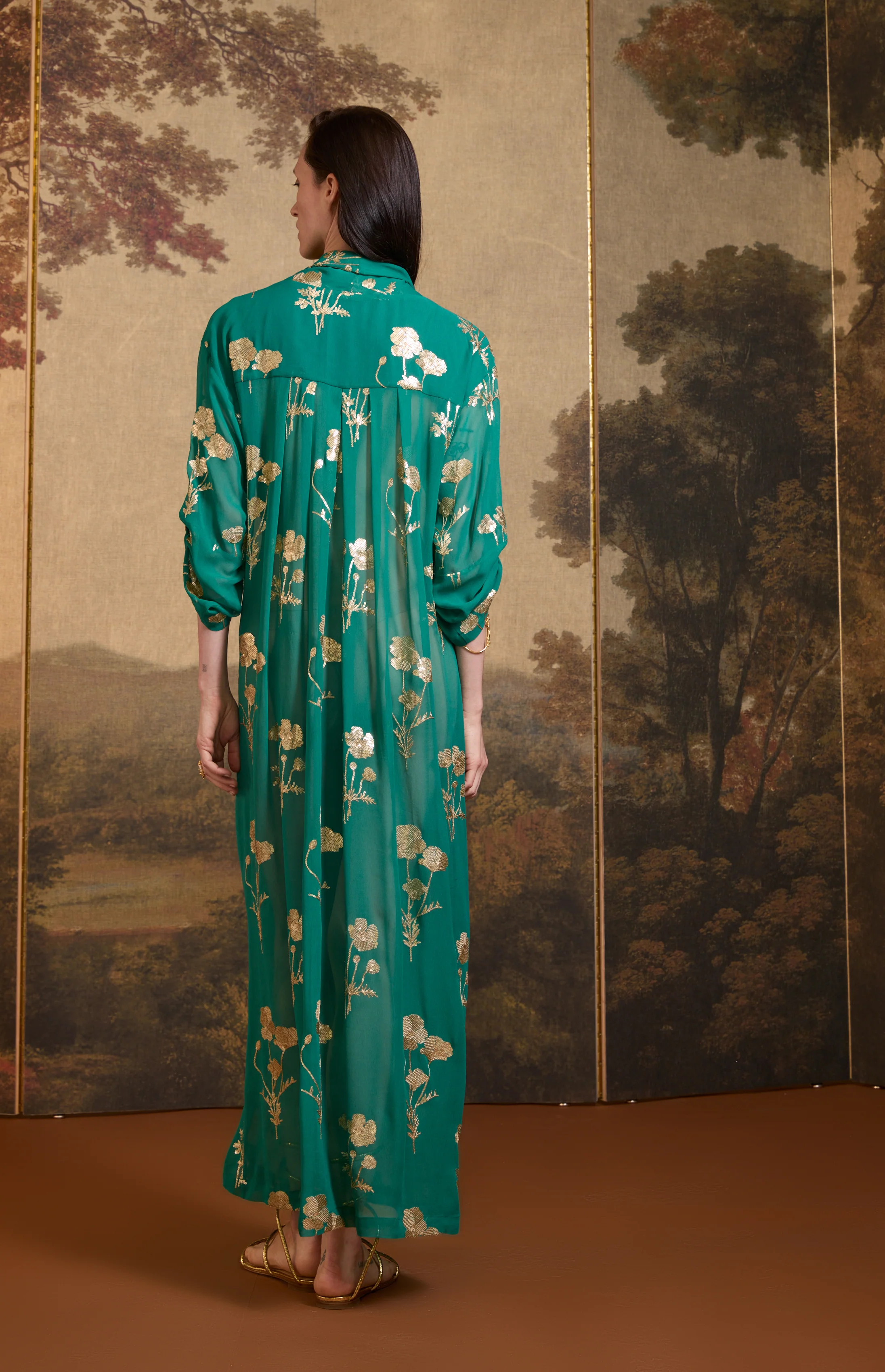 SS26-V033 Kimono bordado "Campo de amapolas" - Image 3