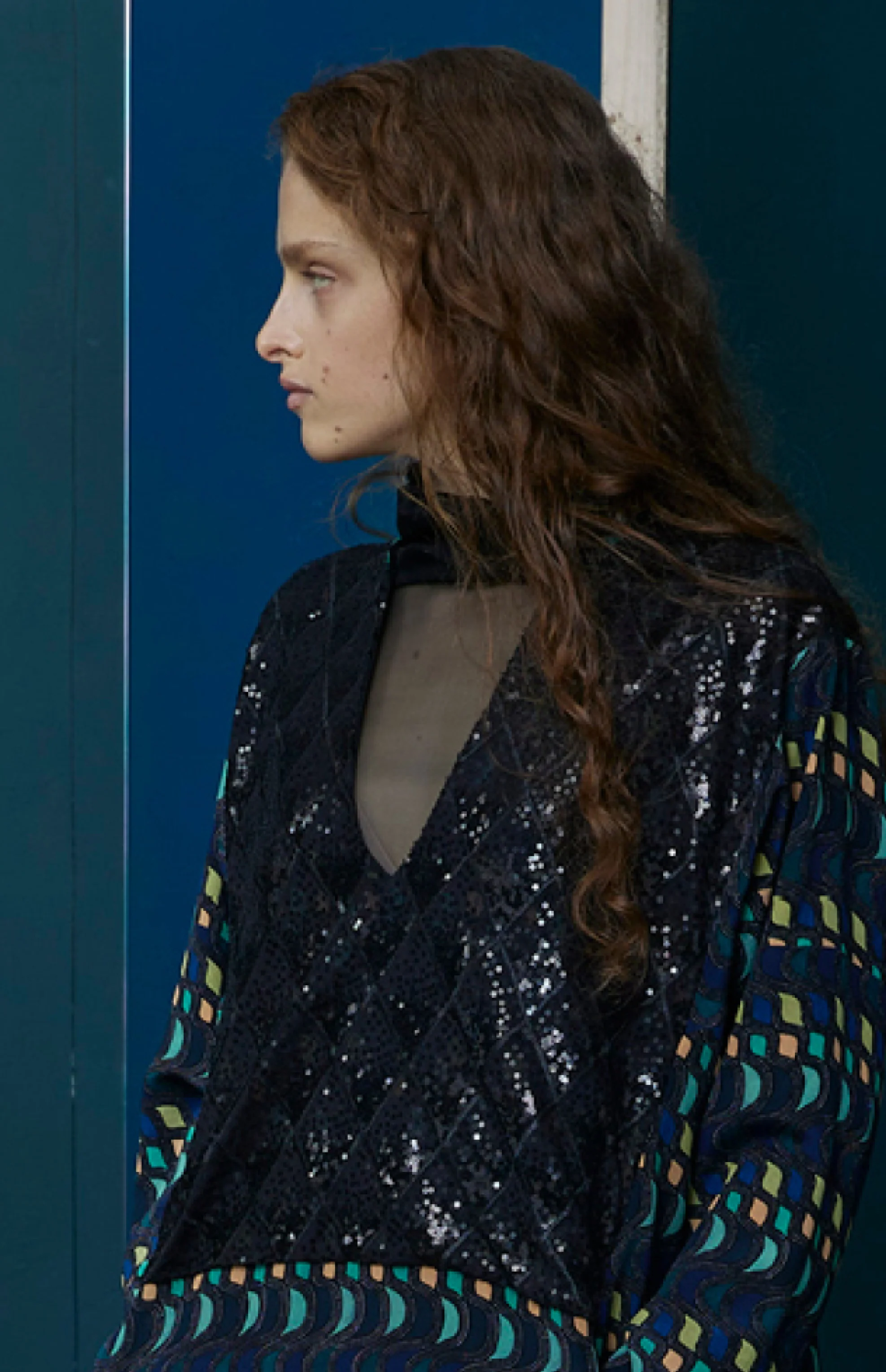 FW25-V001 Vestido Kaftán estampado "Geométrico" - Image 5