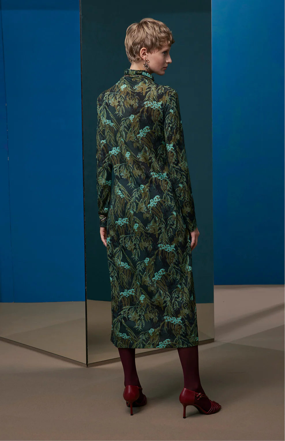 FW25-V023 Vestido en punto de lana estampado “Eucaliptos” - Image 3