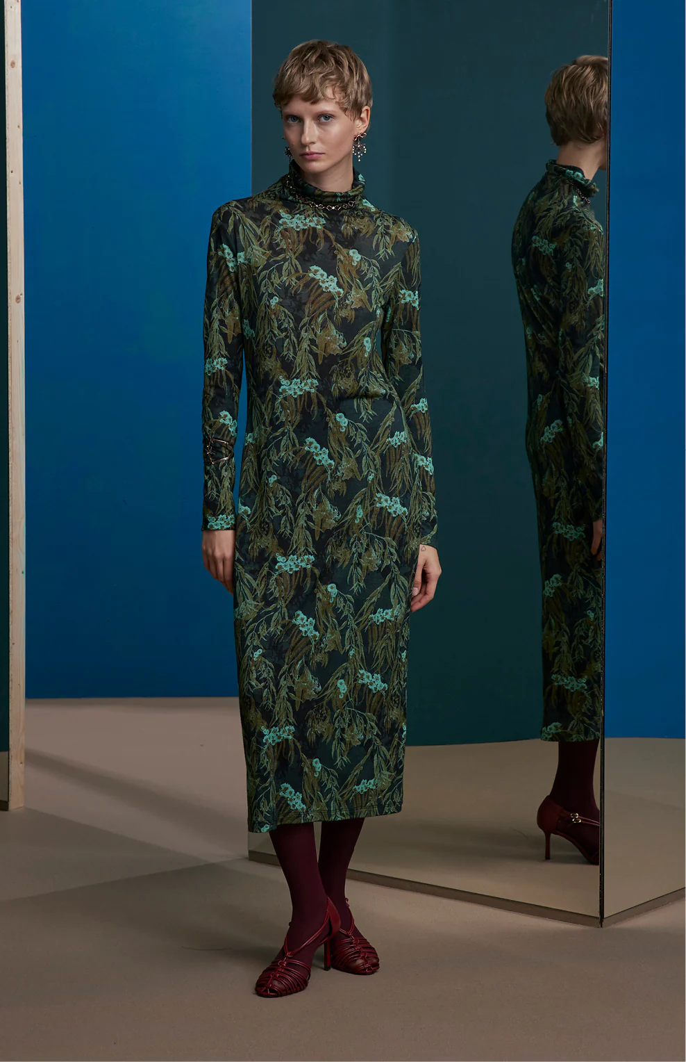 FW25-V023 Vestido en punto de lana estampado “Eucaliptos” - Image 4